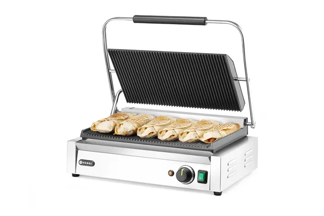 Grill kontaktowy Panini XL, 230V/2700W, 548x464x216mm Hendi 263624