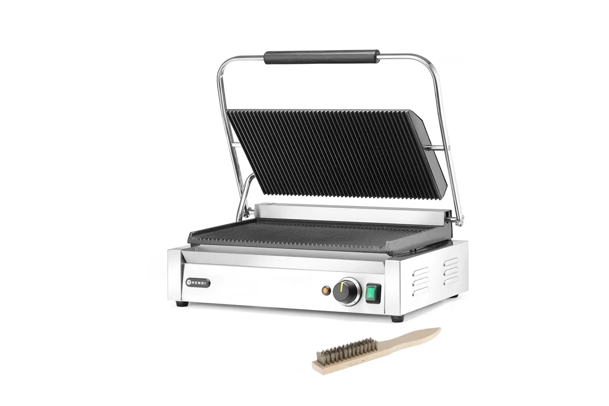 Grill kontaktowy Panini XL, 230V/2700W, 548x464x216mm Hendi 263624