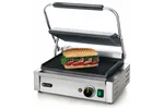 Grill kontaktowy Panini, góra i dół ryflowane, 230V/2200W, 430x375x216mm Hendi 263655