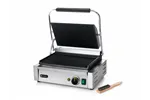 Grill kontaktowy Panini, góra i dół ryflowane, 230V/2200W, 430x375x216mm Hendi 263655