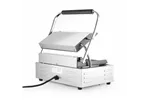 Grill kontaktowy Panini, góra i dół ryflowane, 230V/2200W, 430x375x216mm Hendi 263655
