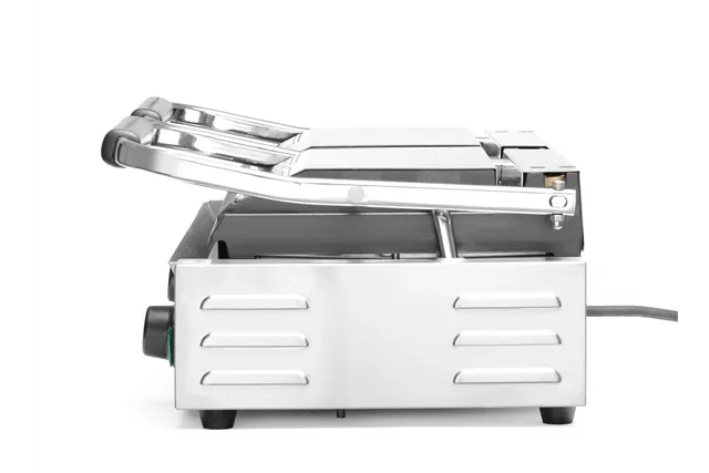 Grill kontaktowy podwójny Ryflowany, góra i dół ryflowane, 230V/3600W, 570x375x216mm Hendi 263709