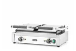 Grill kontaktowy podwójny, góra ryflowana , dół gładki, 230V/3600W, 570x375x216mm Hendi 263808