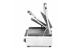 Grill kontaktowy podwójny, góra ryflowana , dół gładki, 230V/3600W, 570x375x216mm Hendi 263808