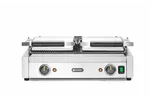 Grill kontaktowy podwójny, 1/2 gładka, 1/2 ryflowana, 230V/3600W, 570x375x216mm Hendi 263907