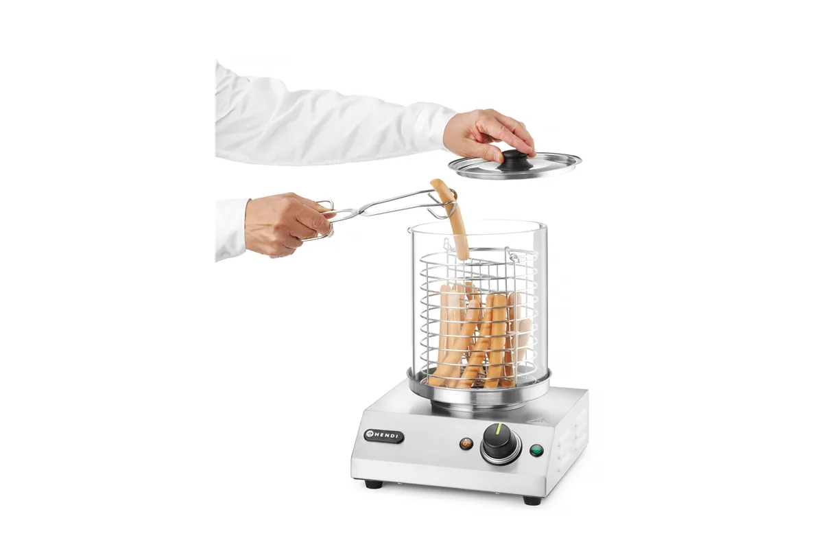 Podgrzewacz do parówek, 220-240V/450W, 280x282x387mm Hendi 265000