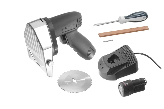 Nóż elektryczny do kebabu bezprzewodowy, Kitchen Line, 230V/80W, 155x127x202mm Hendi 267257