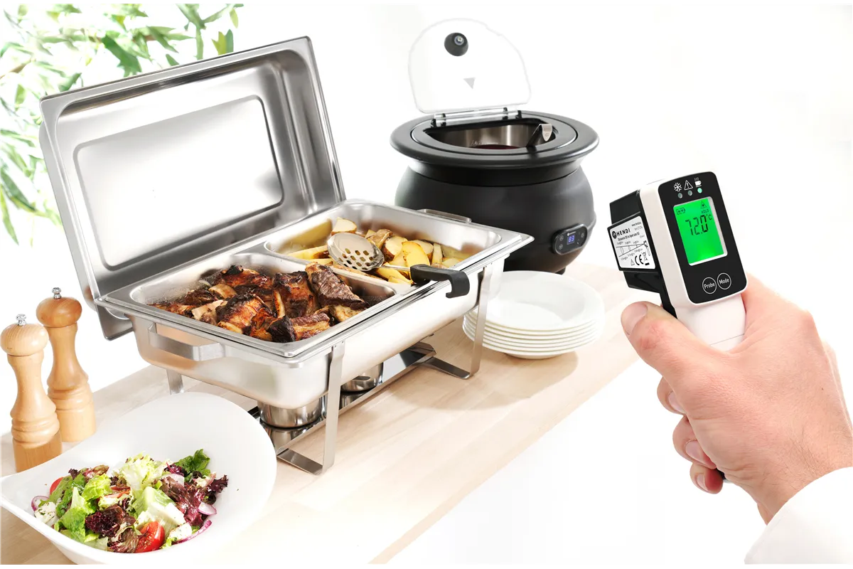 Termometr cyfrowy na podczerwień z sondą, 39x53x158mm Hendi 271254