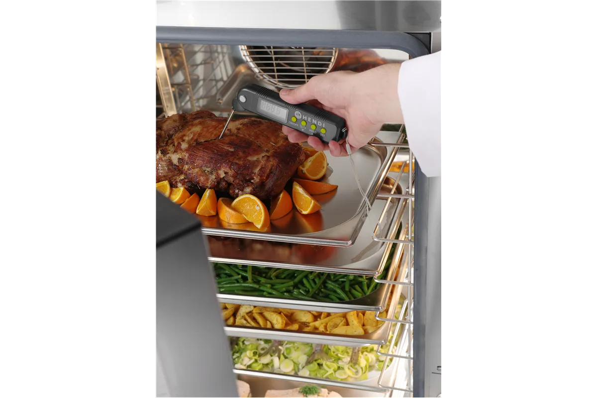 Termometr cyfrowy ze składaną sondą, 160x40x25mm Hendi 271308