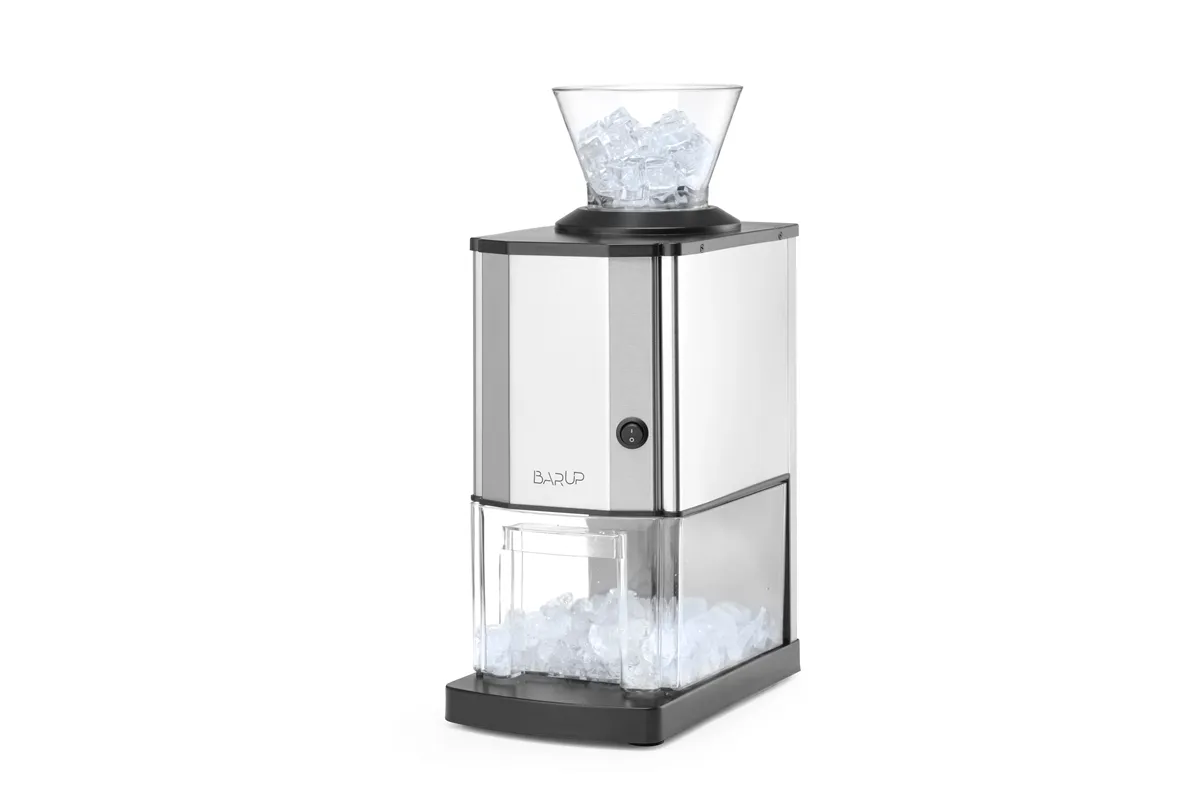 Kruszarka do lodu, srebrny, 230V/70W, 170x290x462mm BarUp 271520