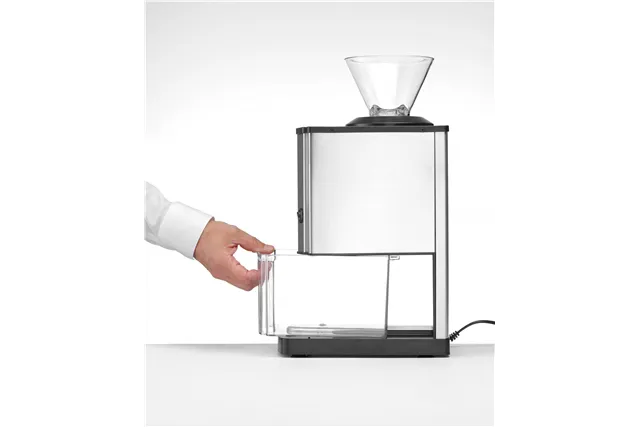 Kruszarka do lodu, srebrny, 230V/70W, 170x290x462mm BarUp 271520