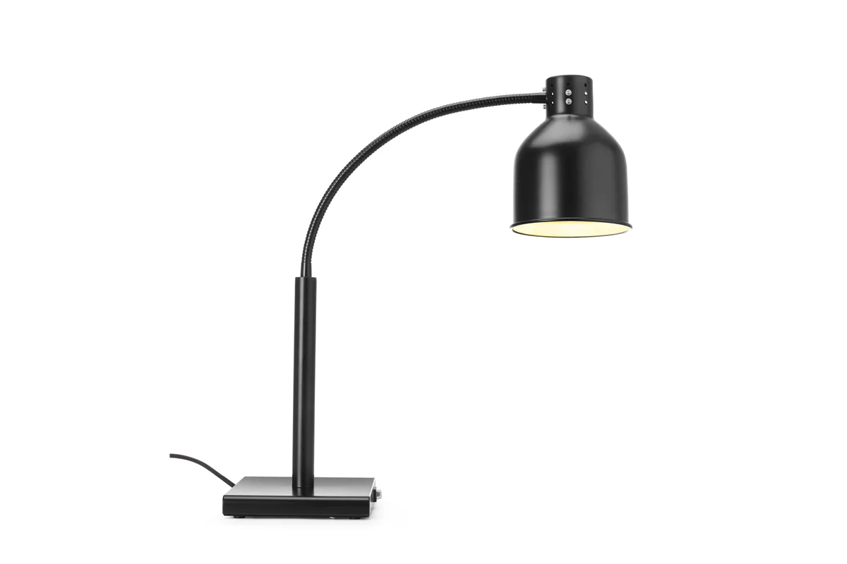 Lampa do podgrzewania potraw, giętka, czarny, 220-240V/250W, 268x200x660mm Hendi 273838