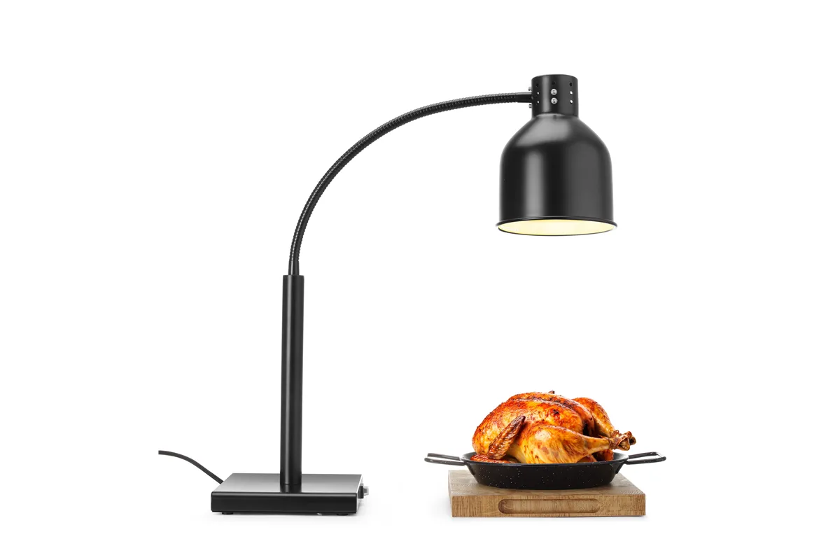 Lampa do podgrzewania potraw, giętka, czarny, 220-240V/250W, 268x200x660mm Hendi 273838