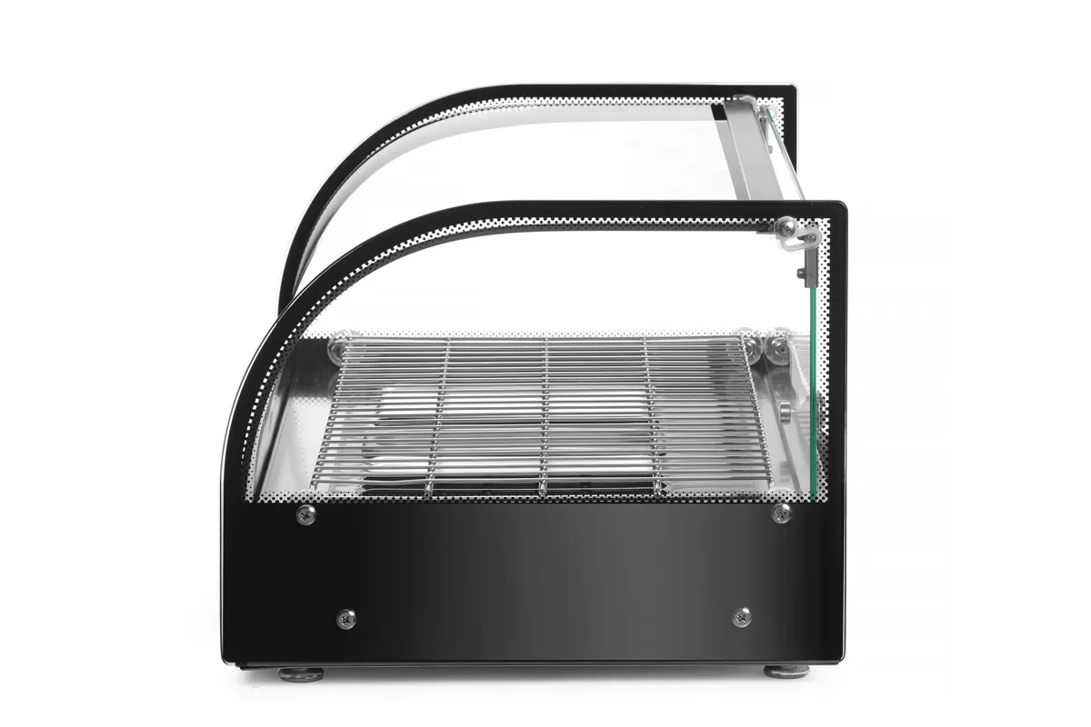 Witryna grzewcza nastawna, pojedyncza, czarny, 220-240V/800W, 554x376x311mm Hendi 273982