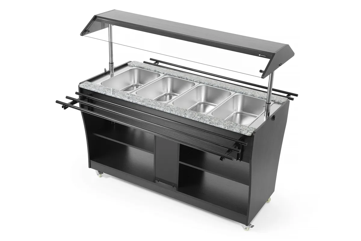 Bufet do ciepłych potraw, GN 1/1, 1490x765x1370mm Hendi 274064