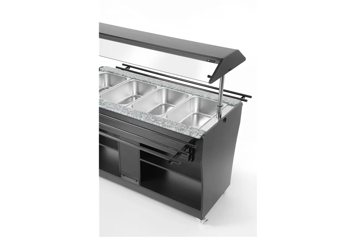 Bufet do ciepłych potraw, GN 1/1, 1490x765x1370mm Hendi 274064