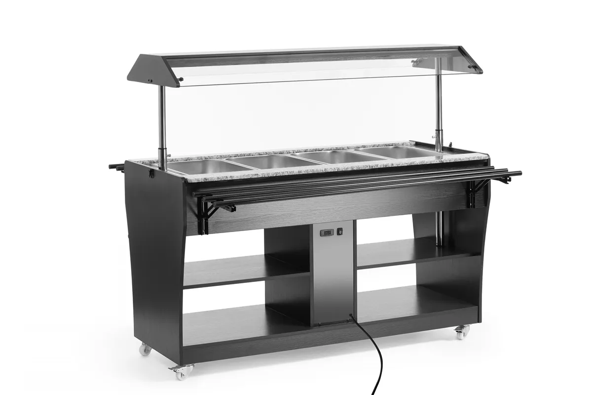Bufet do ciepłych potraw, GN 1/1, 1490x765x1370mm Hendi 274064