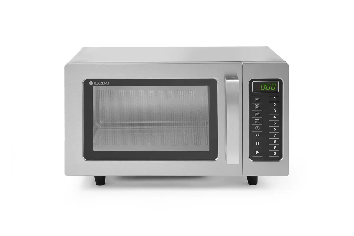 Kuchenka mikrofalowa z możliwością programowania 1000 W, 23L, 230V/1550W, 509x572x306mm Hendi 281444