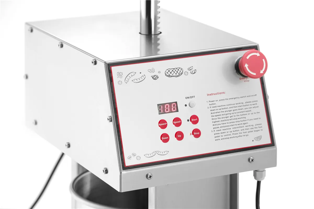 Nadziewarka elektryczna do kiełbas 15l, 15L, 230V/60W, 450x350x750mm Hendi 282083