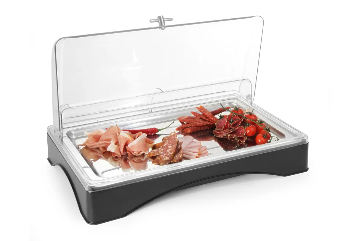 Taca chłodząca GN 1/1, zawiera element chłodzący, 555x357x175mm Hendi 424186