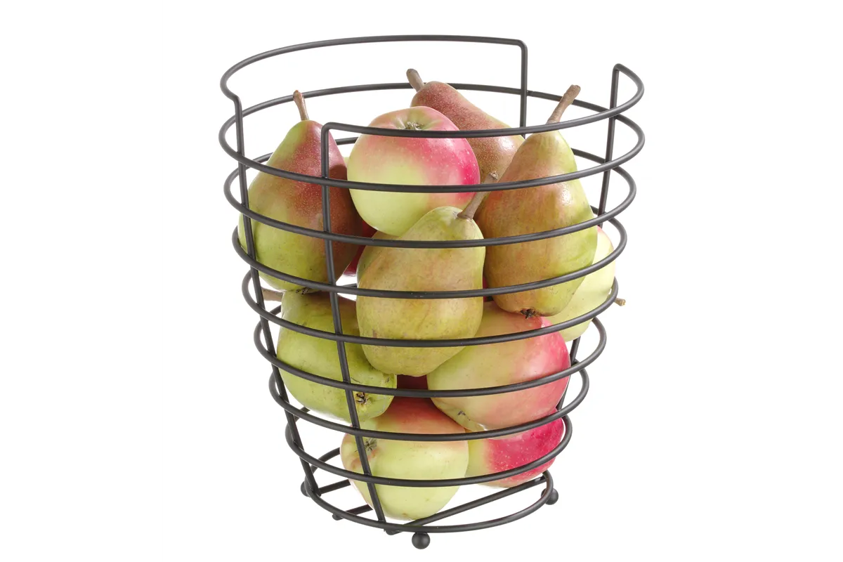 Koszyk do owoców czarny, ⌀230x250mm Hendi 427187