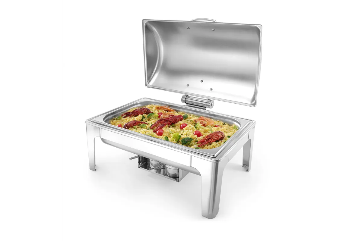 Podgrzewacz na pastę GN 1/1 polerowany na wysoki połysk, Profi Line, 9L, 570x405x320mm Hendi 470213