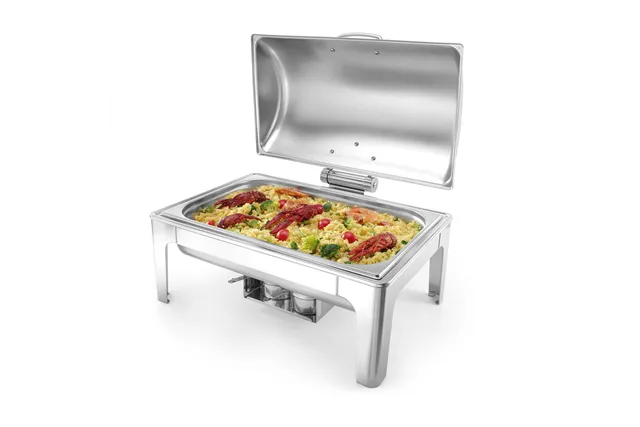 Podgrzewacz na pastę GN 1/1 polerowany na wysoki połysk, Profi Line, 9L, 570x405x320mm Hendi 470213
