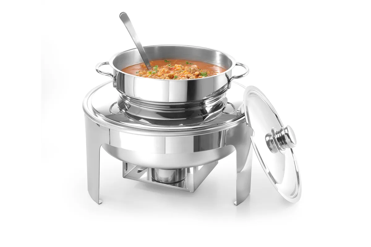 Podgrzewacz na pastę do zupy polerowany na wysoki połysk, Profi Line, 10L, ⌀420x380mm Hendi 470244