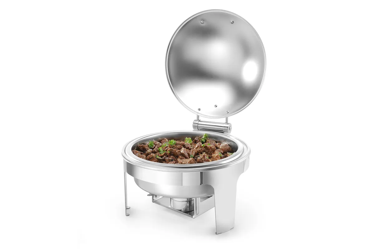 Podgrzewacz na pastę okrągły, satynowany, Profi Line, 6L, 465x420x320mm Hendi 470282