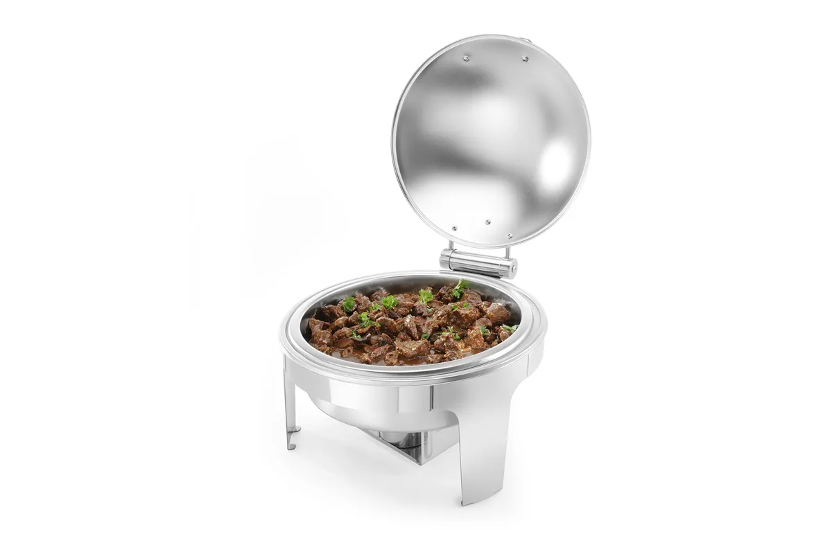 Podgrzewacz na pastę okrągły, satynowany, Profi Line, 6L, 465x420x320mm Hendi 470282