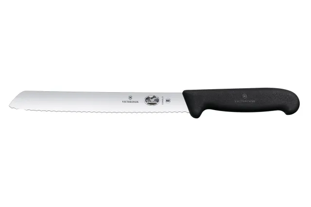Nóż do chleba ząbkowanym ostrzem, czarny, 348mm Victorinox 5.2533.21