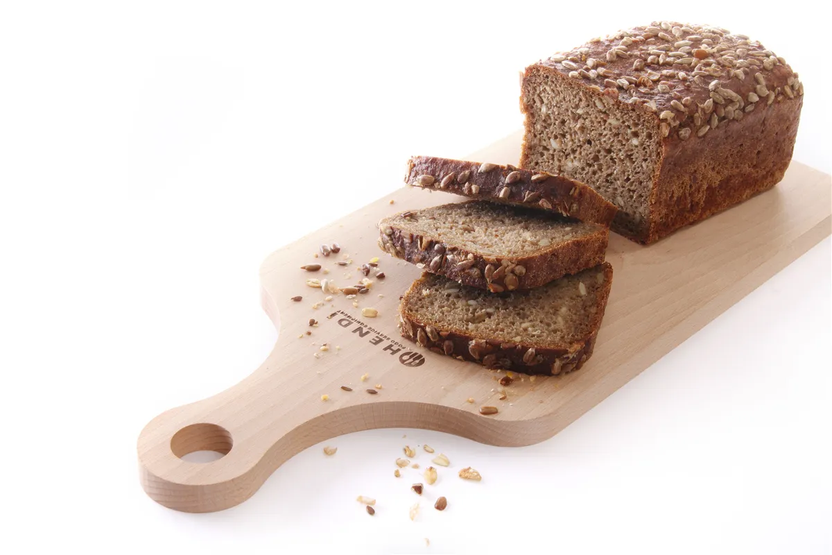 Deska do krojenia z uchwytem, jasne drewno, 390x160mm Hendi 505106