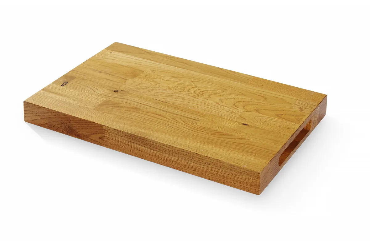 Deska dębowa do serwowania, 420x280x40mm, Prostokątny Hendi 505489