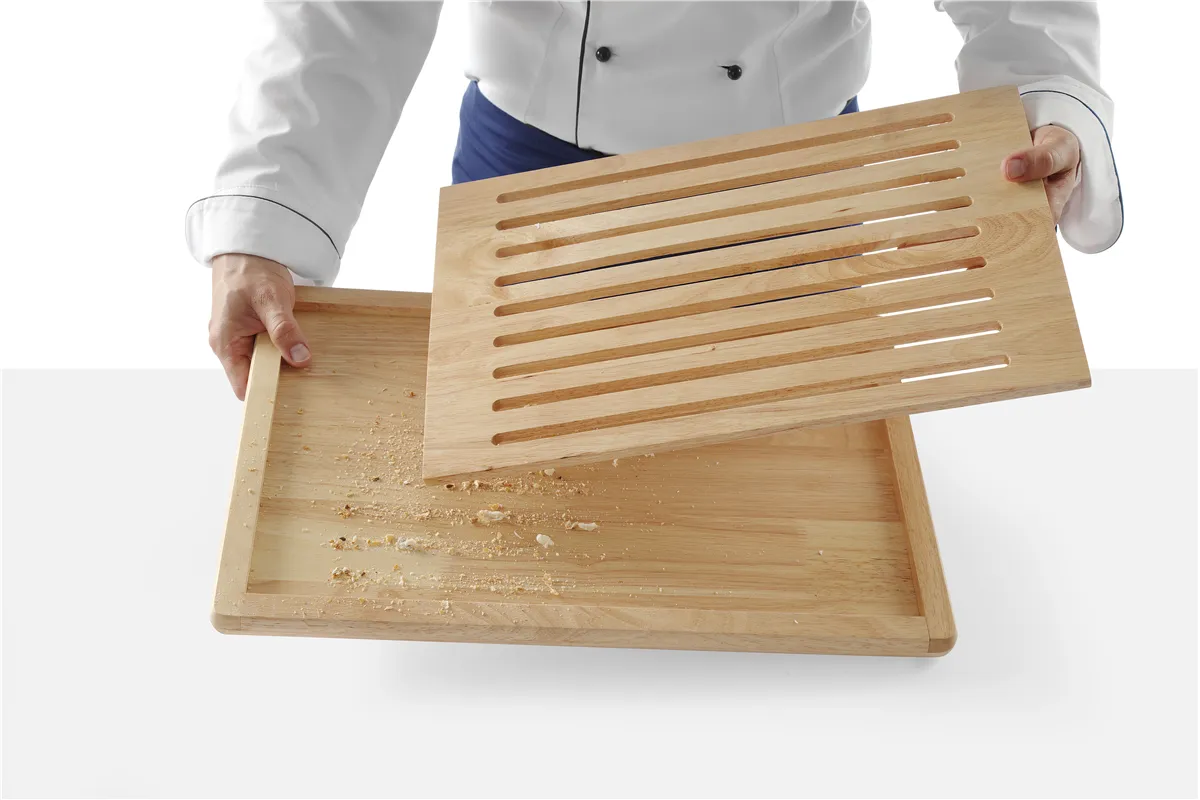 Deska do krojenia pieczywa, ciemne drewno, 475x322mm Hendi 505502