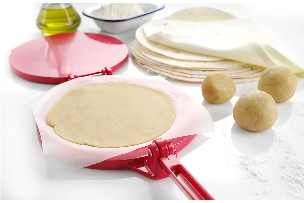 Prasa do tortilli, czerwony, 250x200x95mm Hendi 513033