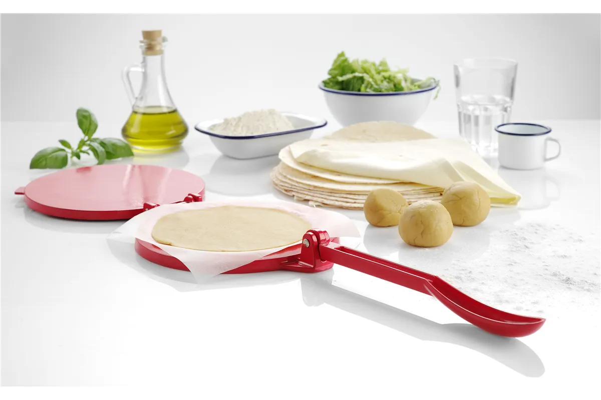 Prasa do tortilli, czerwony, 250x200x95mm Hendi 513033