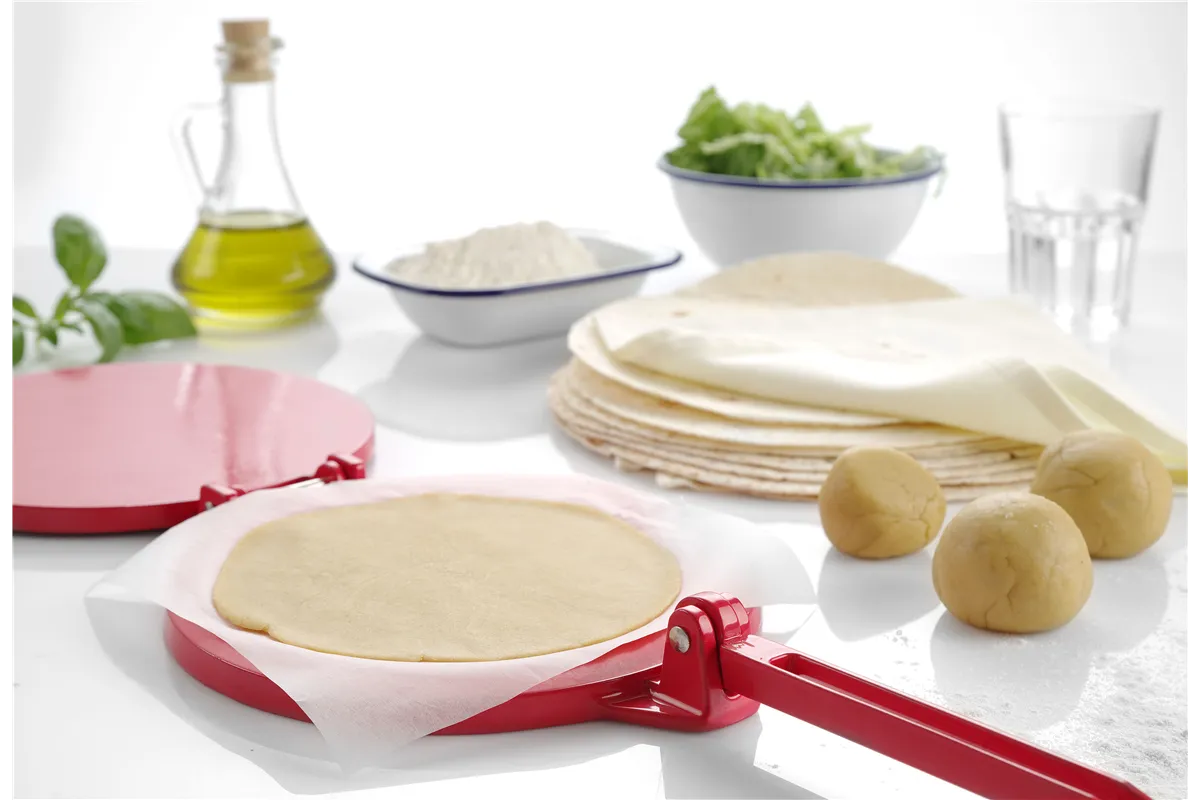 Prasa do tortilli, czerwony, 250x200x95mm Hendi 513033