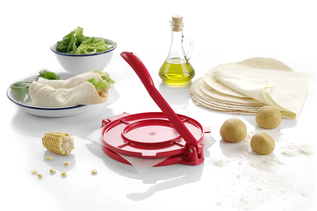 Prasa do tortilli, czerwony, 250x200x95mm Hendi 513033
