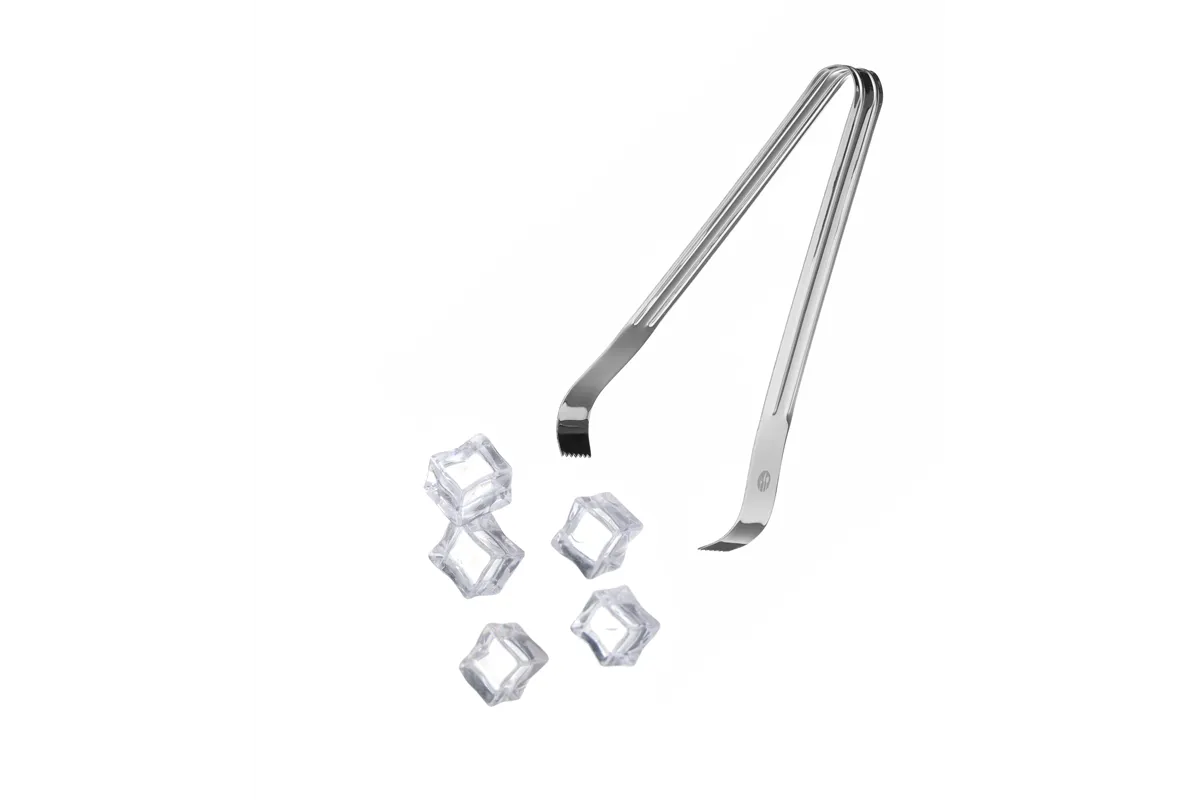 Szczypce do lodu - zestaw 2 szt., srebrny, 180mm BarUp 523520