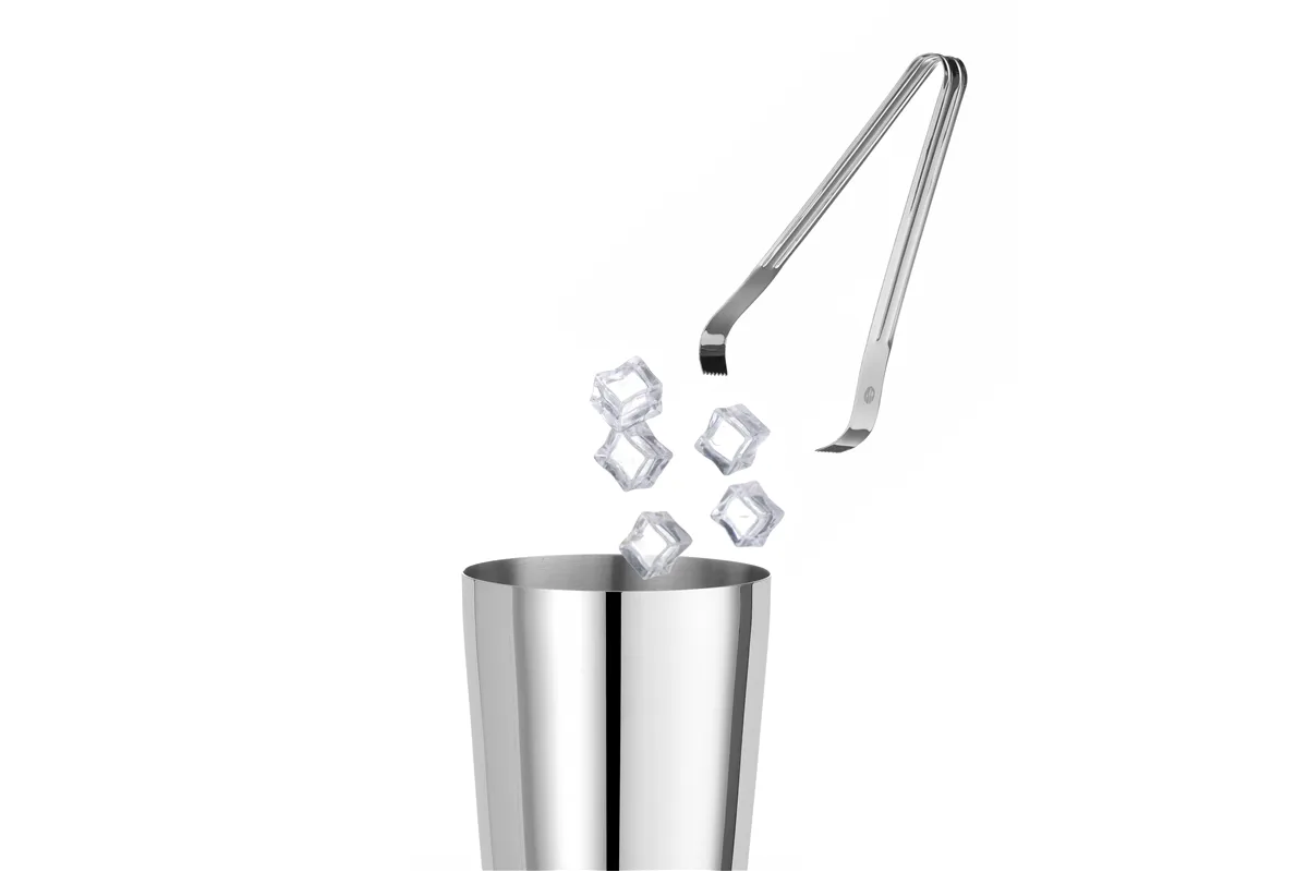 Szczypce do lodu - zestaw 2 szt., srebrny, 180mm BarUp 523520