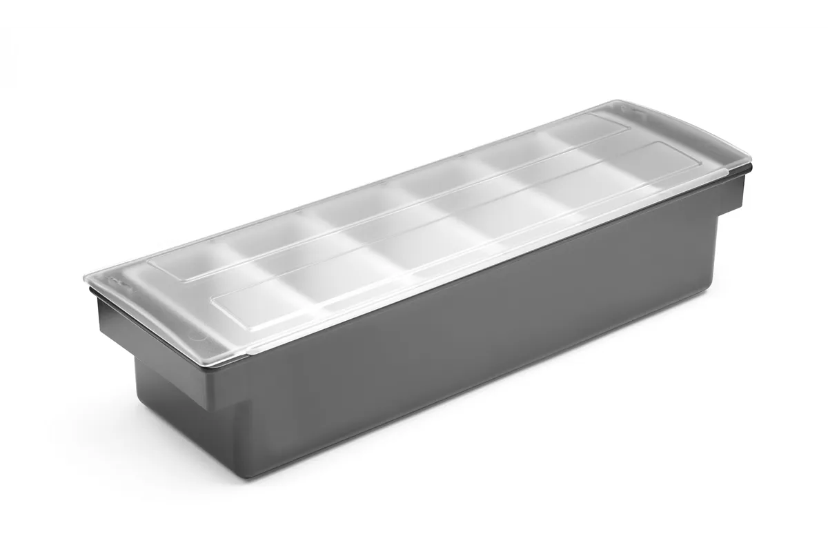 Pojemnik barmański na dodatki do drinków - 6 wkładów, 480x150x100mm BarUp 552032