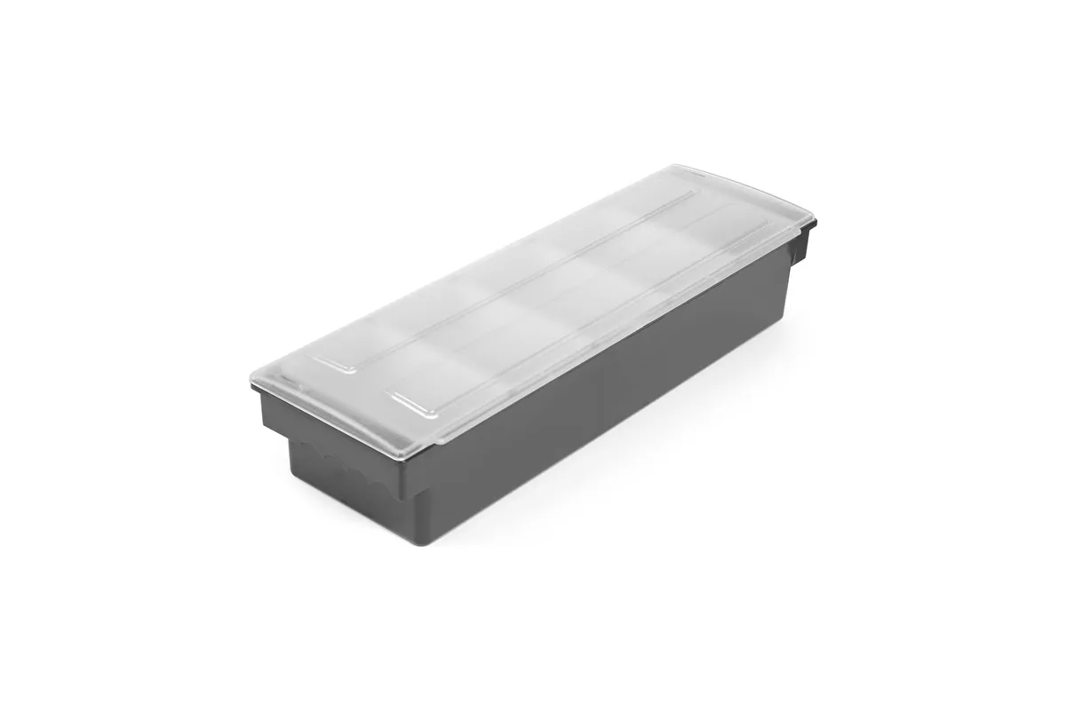 Pojemnik barmański na dodatki do drinków - 5 wkładów, czarny, 480x150x100mm BarUp 552131