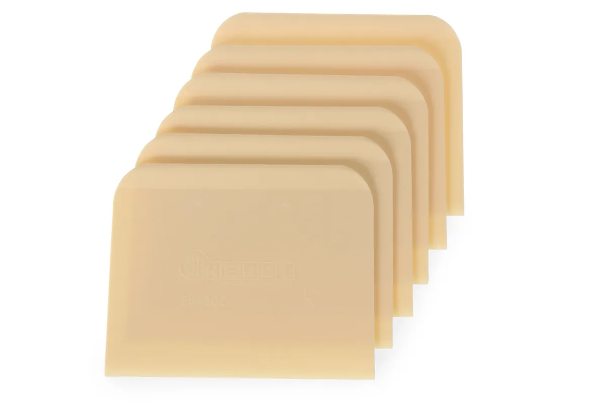 Skrobka do ciasta prostokątna - zestaw 6 szt., 6 szt., 120x96mm Hendi 554364