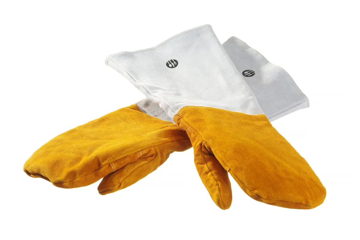 Rękawice do grilla, odporne na ciepło, skórzane – 2 szt., 2 szt., 460mm Hendi 556658