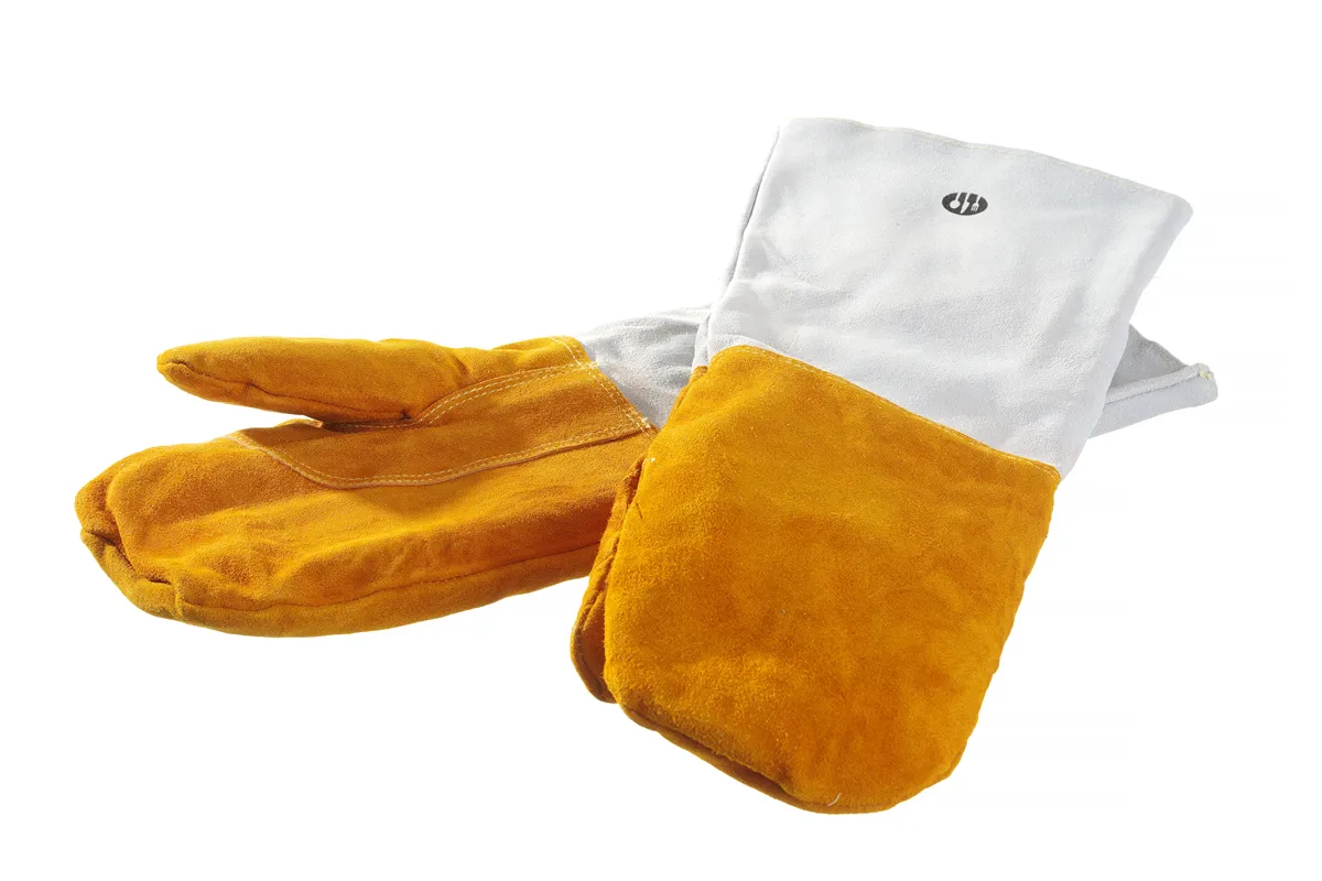 Rękawice do grilla, odporne na ciepło, skórzane – 2 szt., 2 szt., 460mm Hendi 556658