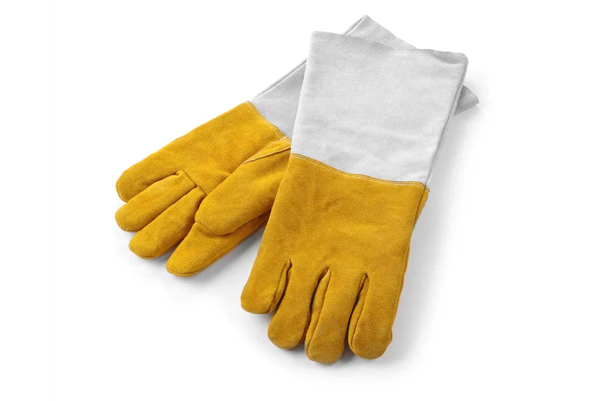 Rękawice do grilla, odporne na wysoką temperaturę, skórzane – 2 szt., 2 szt., 460mm Hendi 556689