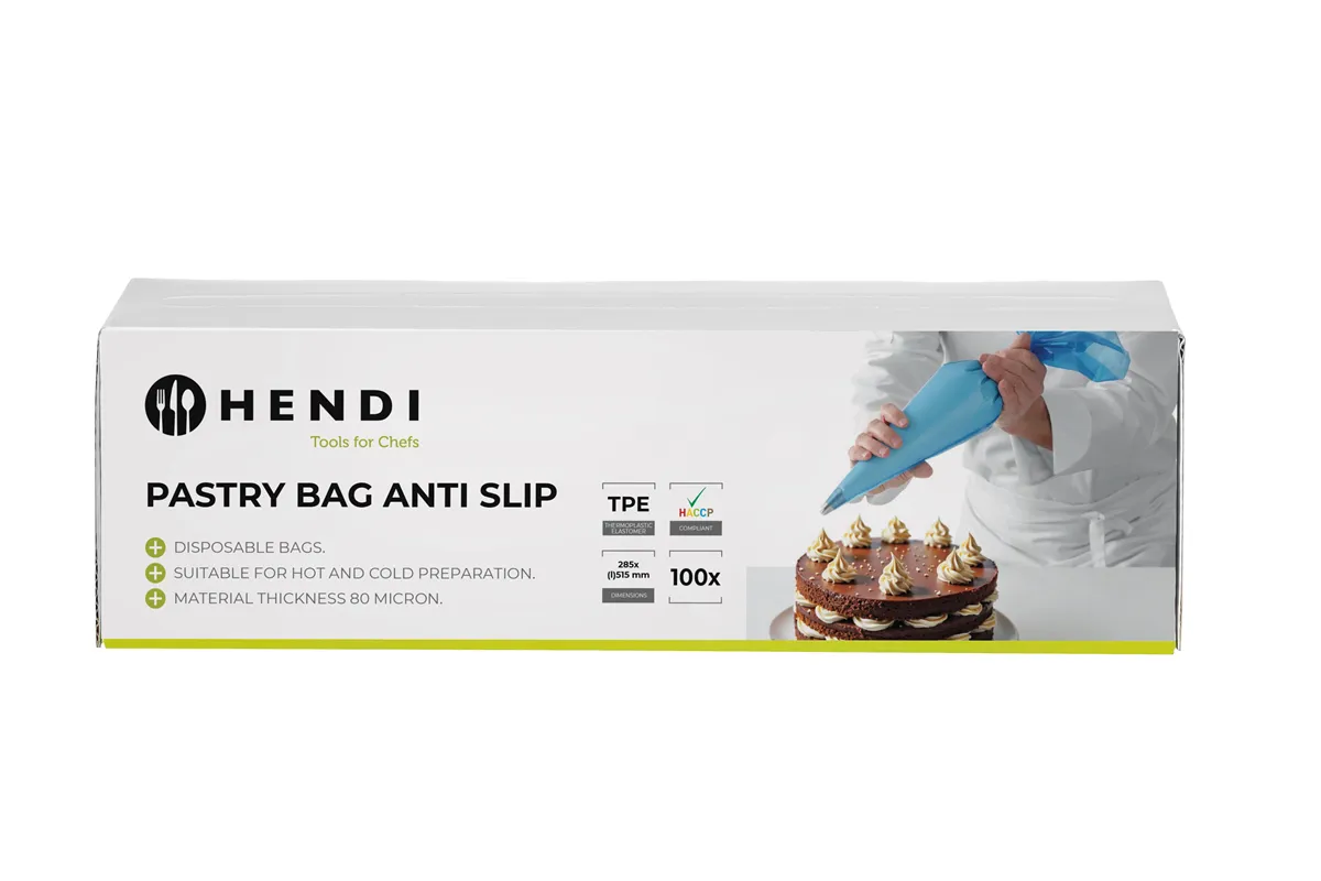 Worki do szprycowania antypoślizgowe, niebieski, 100 szt., 515x280mm Hendi 557303