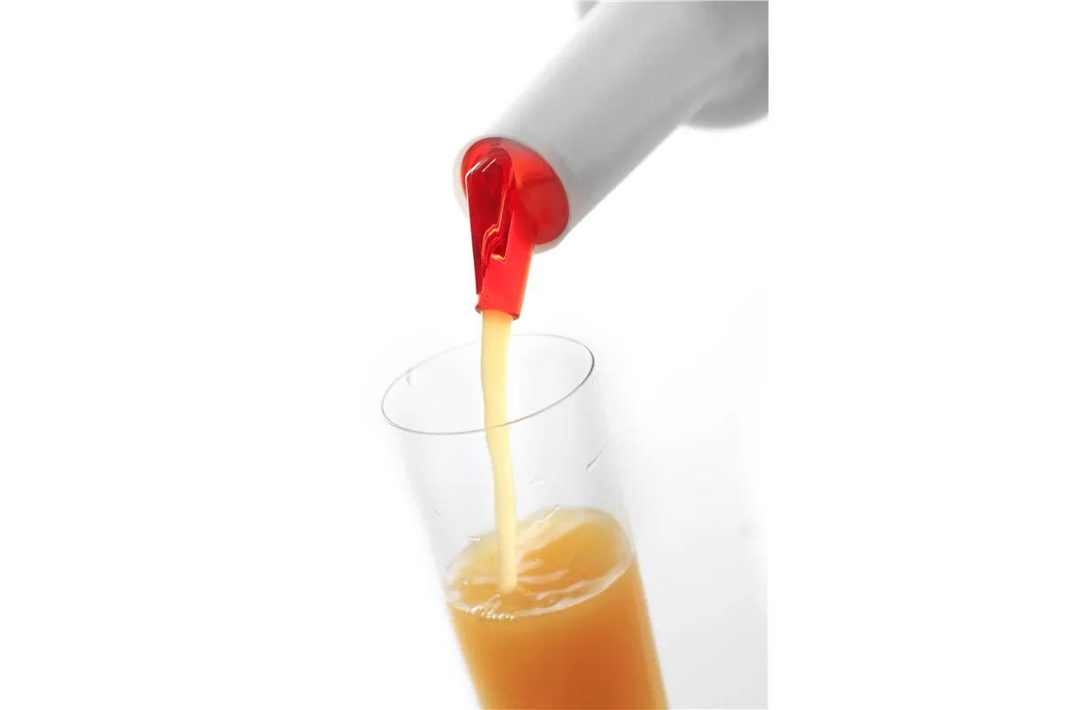 Dyspenser barmański z wymiennymi końcówkami, 0,8L, biały, ⌀90x300mm BarUp 557600