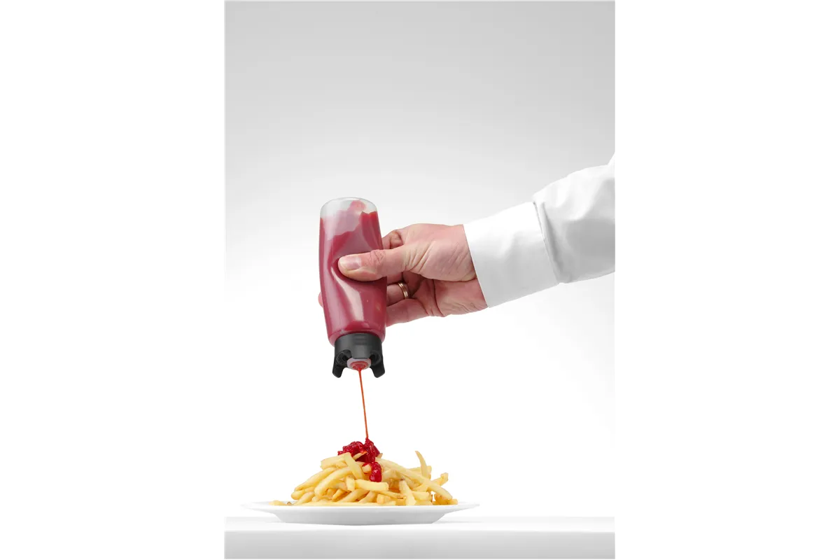 Dyspenser do sosów niekapiący, designed by Robert Bronwasser, 0,23L, ⌀50x160mm Hendi 558096