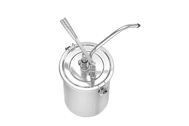 Pojemnik ze stali nierdzewnej do sosów z dyspenserem, 4,5L, ⌀180x420mm Hendi 558102